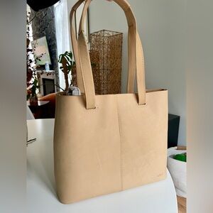 NWOT ABLE Genuine Leather Bucket Tote - 11” wide x 10” tall x 4.5” deep